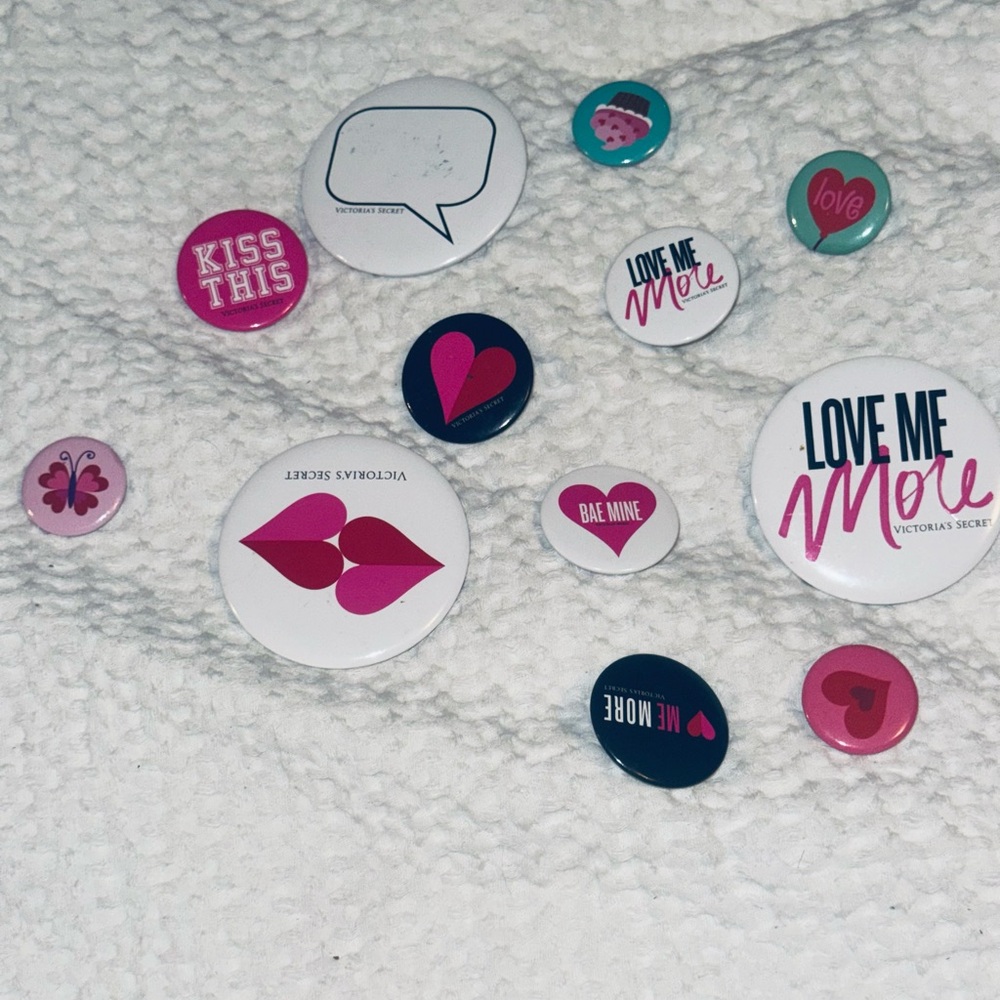 Victoria's Secret/Pink vintage Love and Heart Button Collection!